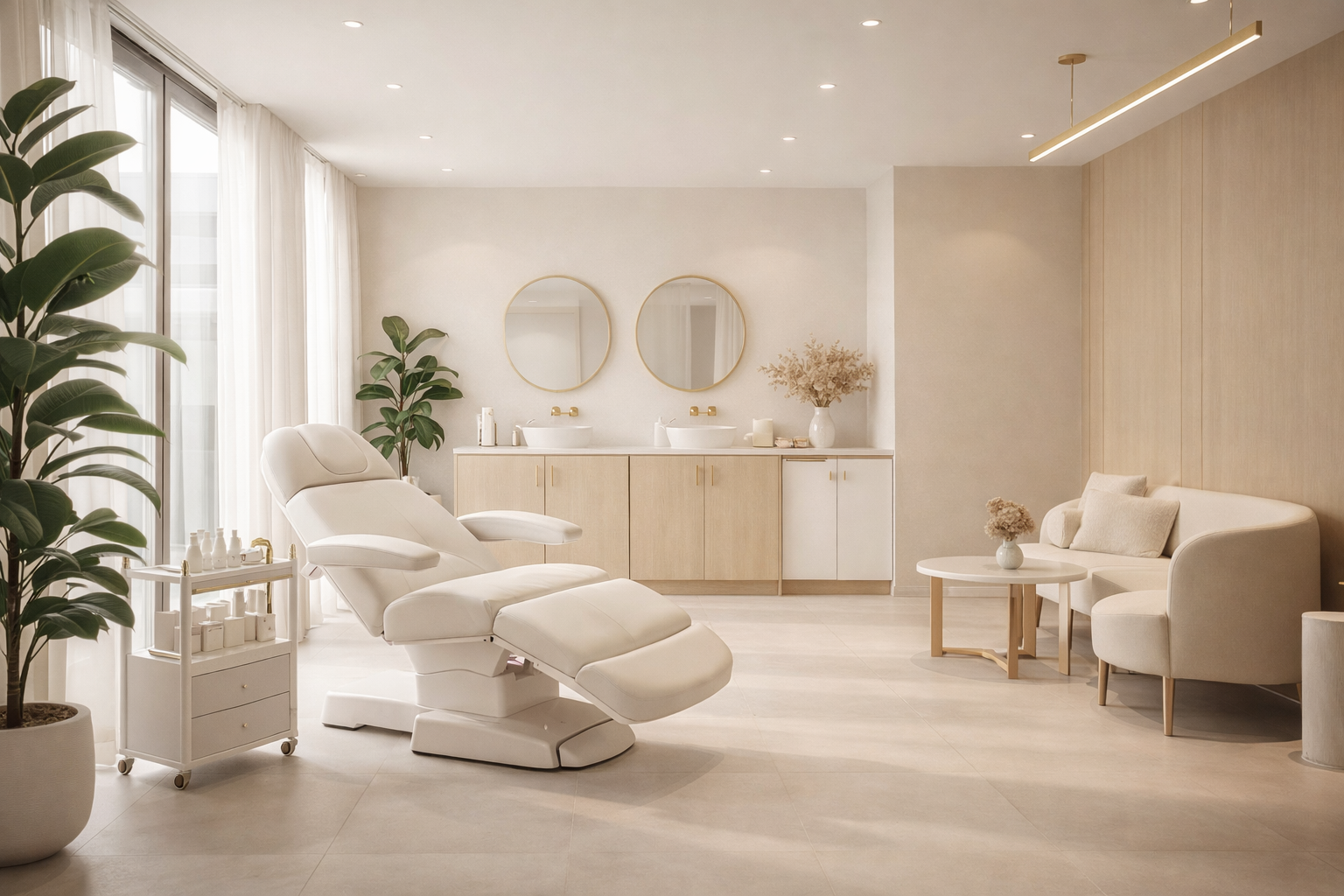 Espaço luxuoso e acolhedor